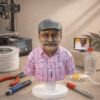 Classic Man Bust Statue for Home & Office Decor